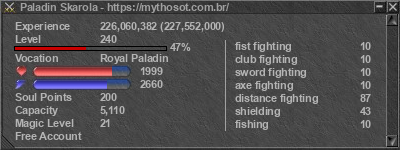 Assinatura de Paladin Skarola